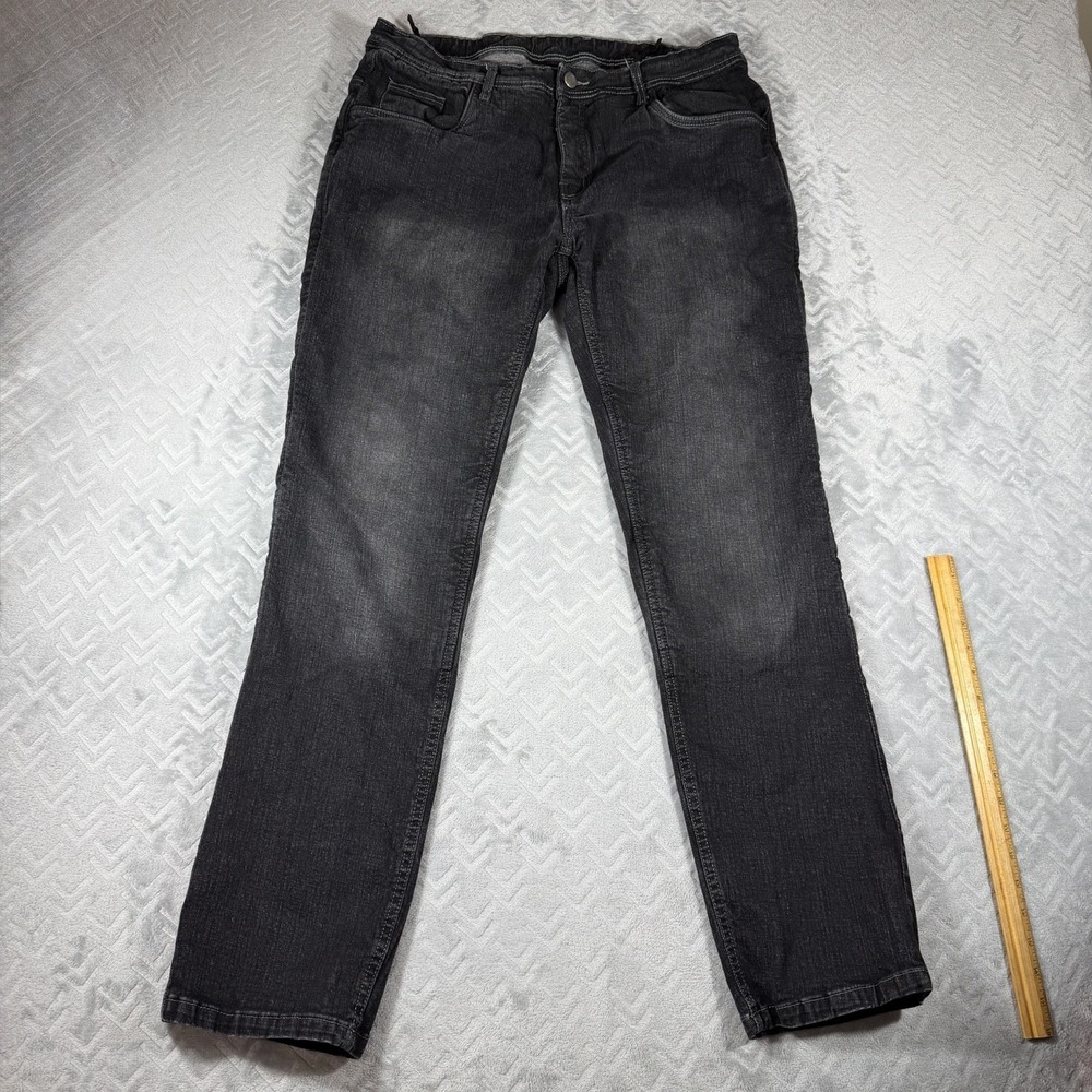 Street & Steel Jeans Mens 40x32 Black Oakland Motorcycle Denim Pants No Pads